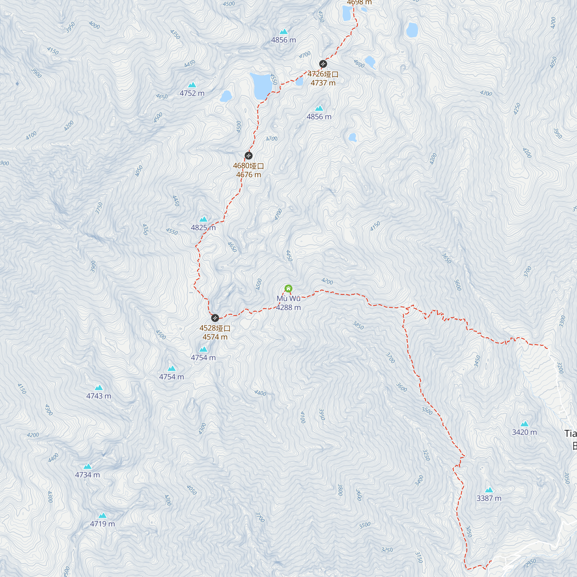 Mù Wū map