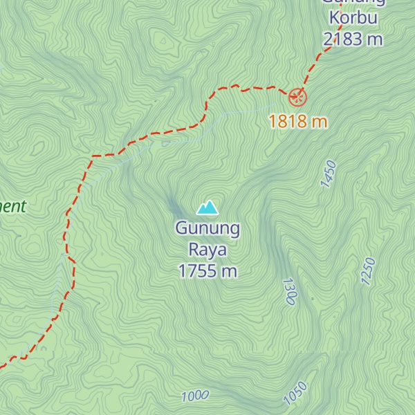 Map of Gunung Raya