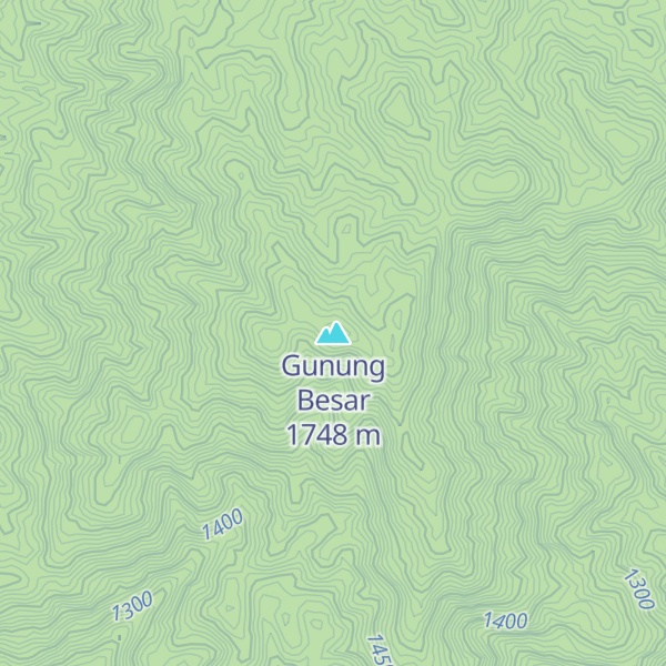 Map of Gunung Besar