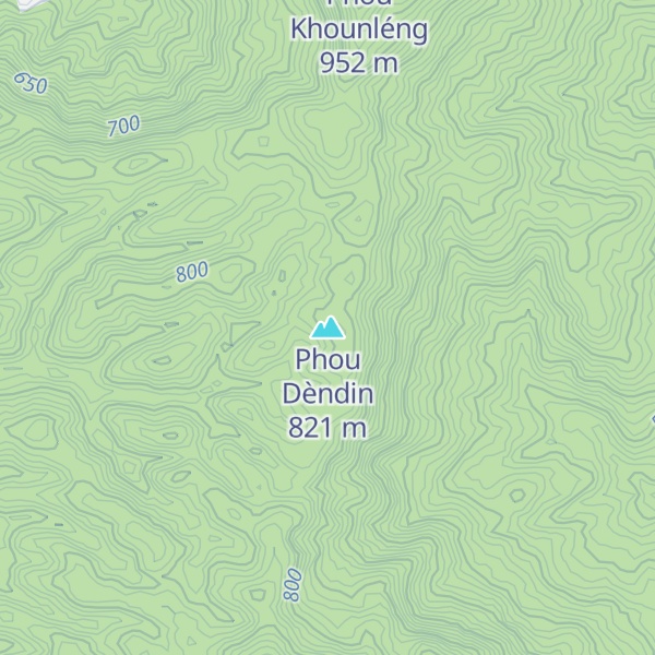Map of Phou Dèndin