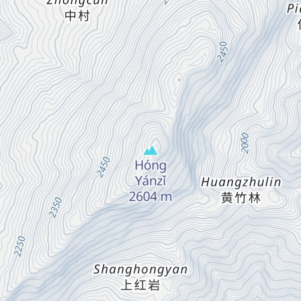 Map of Hóng Yánzǐ