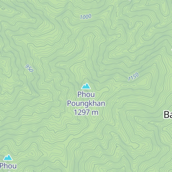 Map of Phou Poungkhan