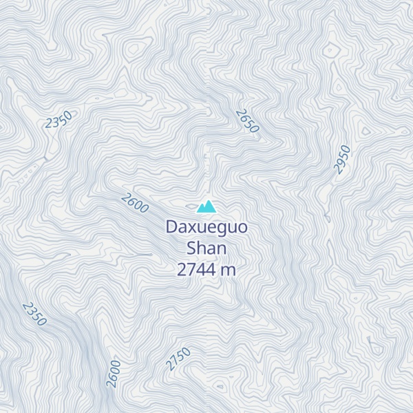 Map of Daxueguo Shan
