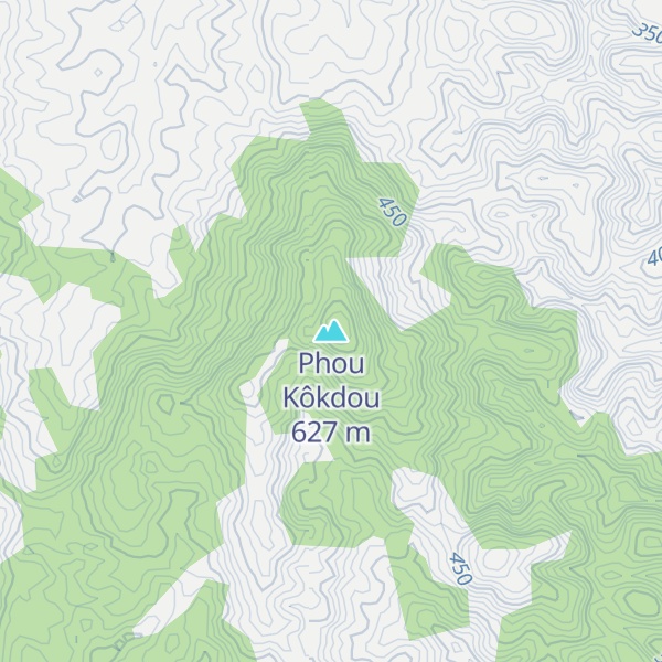 Map of Phou Kôkdou
