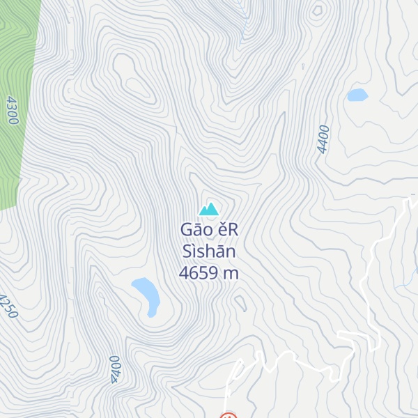 Map of Gāo ěR Sìshān