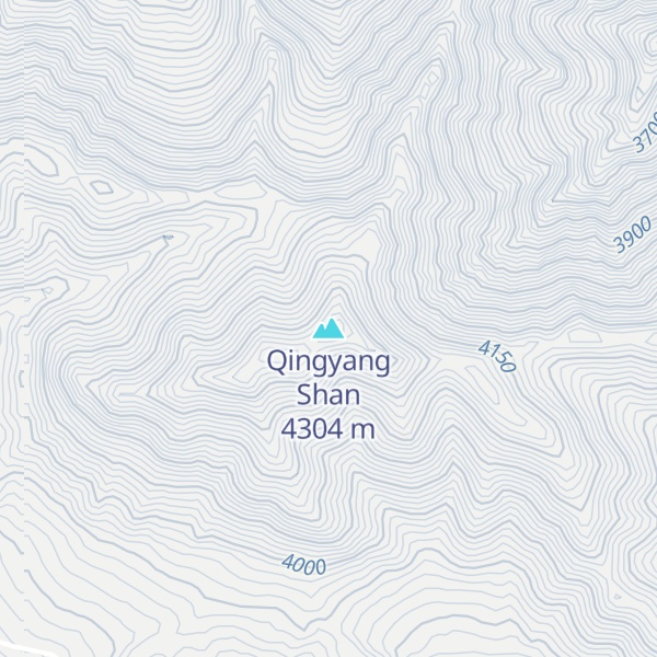 Map of Qingyang Shan