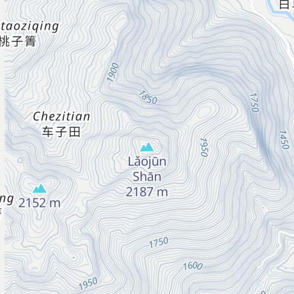 Map of Lǎojūn Shān