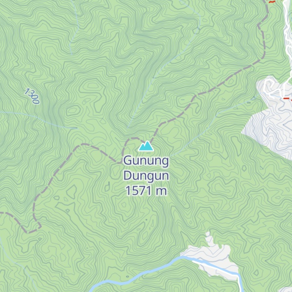 Map of Gunung Dungun