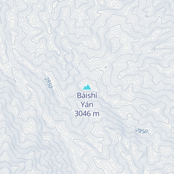 Map of Báishí Yán