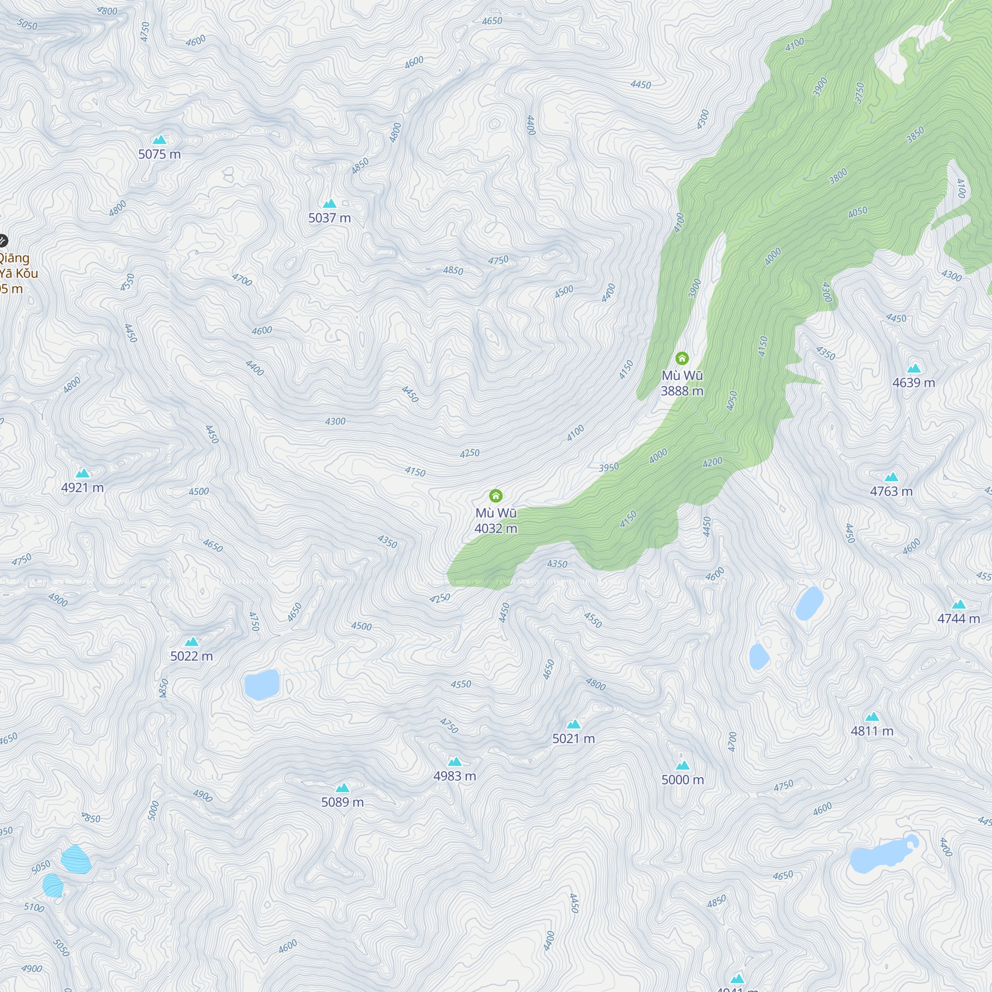 Mù Wū map
