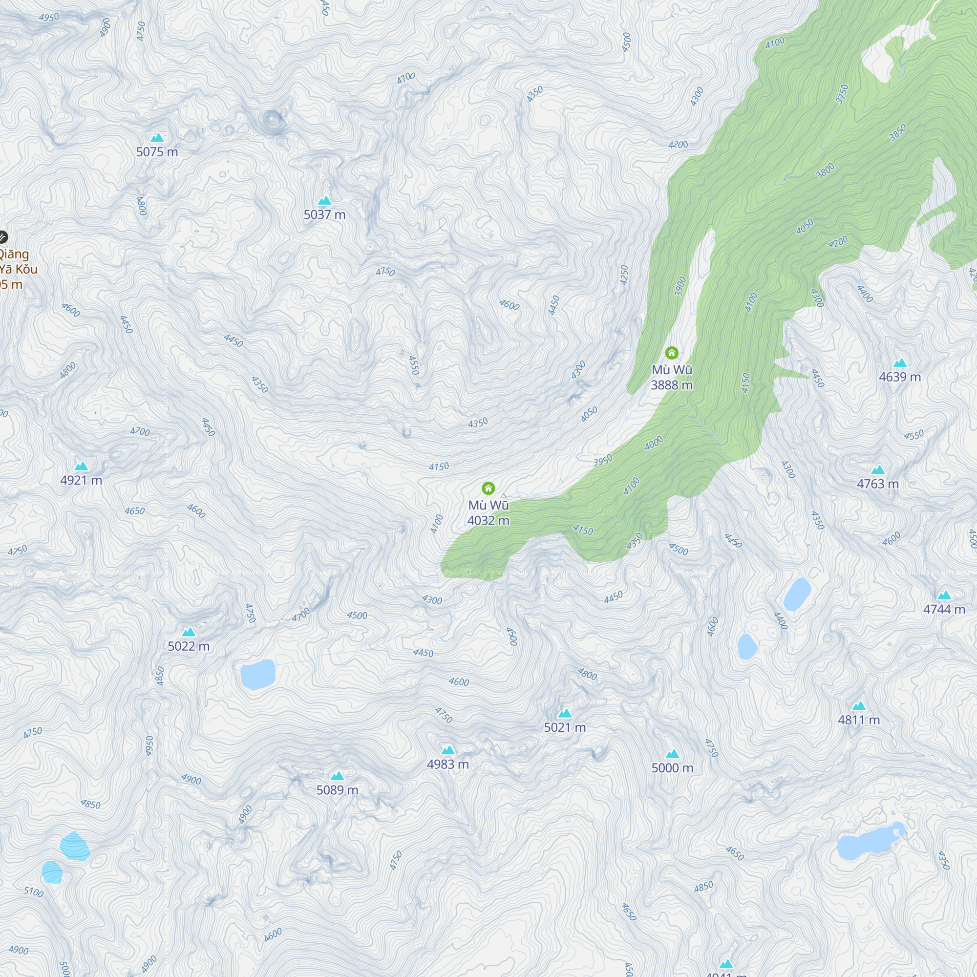 Mù Wū map