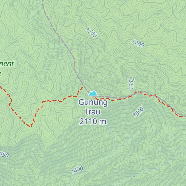 Map of Gunung Irau