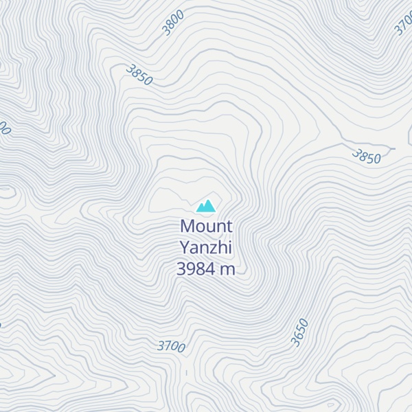Map of Mount Yanzhi