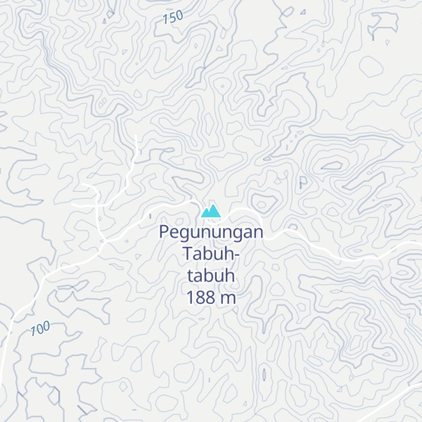 Map of Pegunungan Tabuh-tabuh