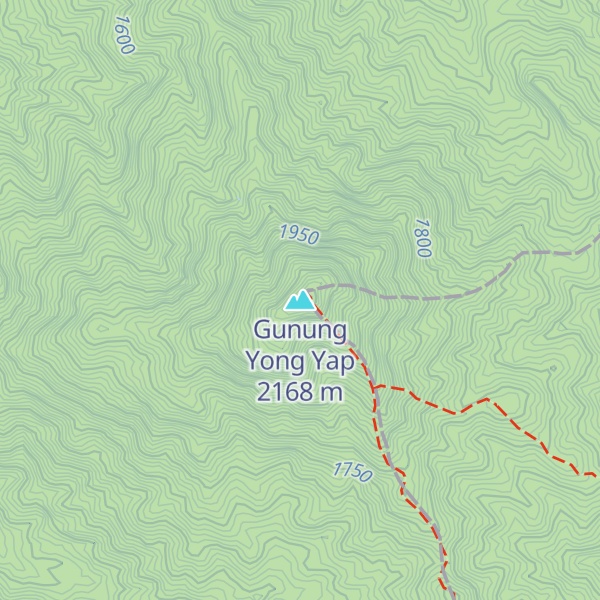 Map of Gunung Yong Yap