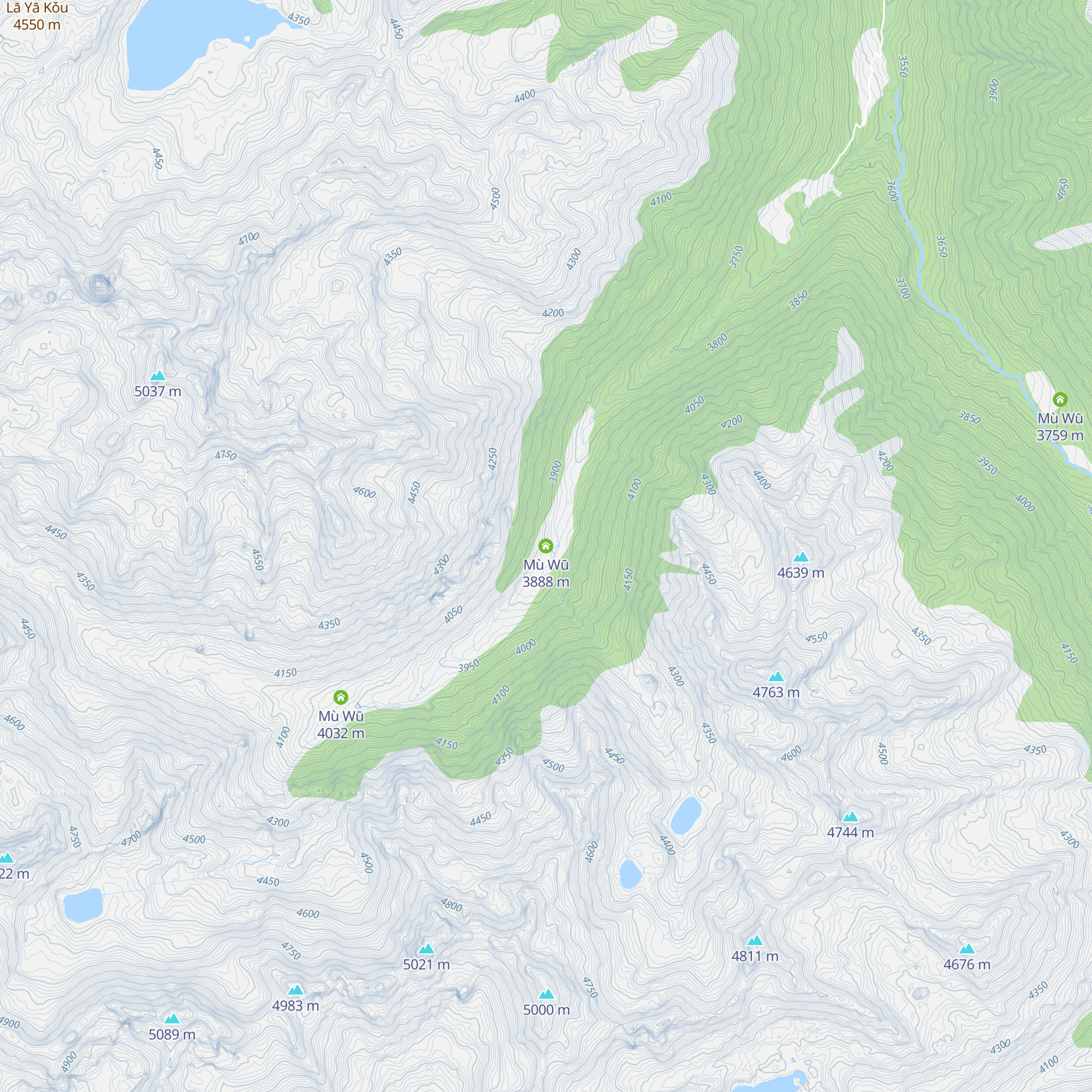 Mù Wū map