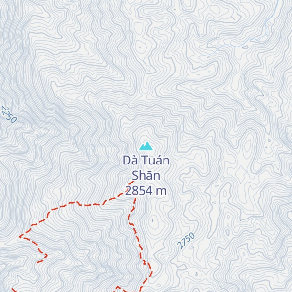 Map of Dà Tuán Shān