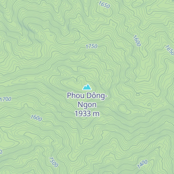 Map of Phou Dông-Ngon