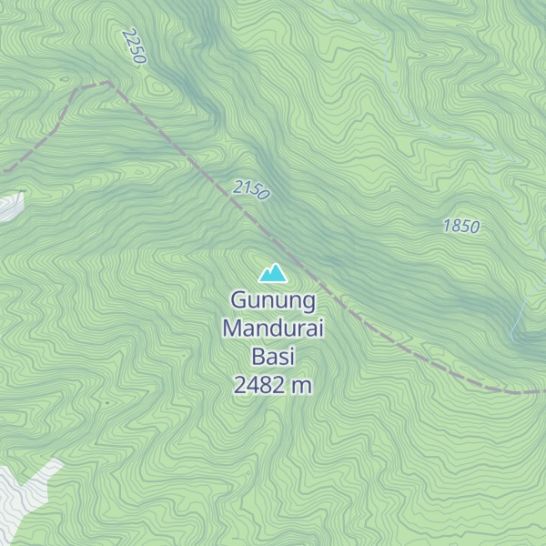 Map of Gunung Mandurai Basi