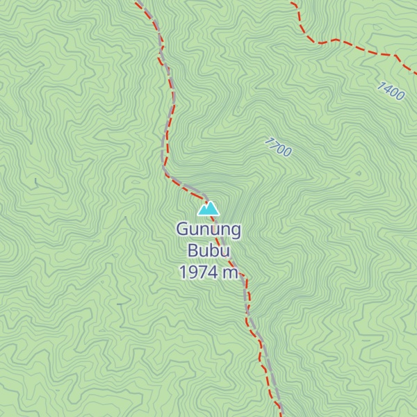 Map of Gunung Bubu