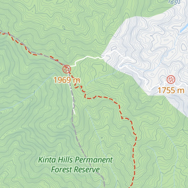 Map of Puncak Brinchang Barat