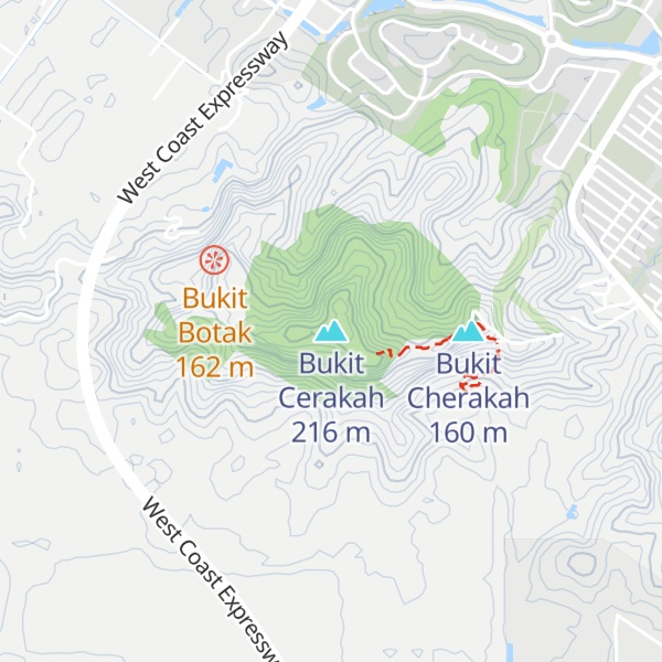 Map of Bukit Cerakah