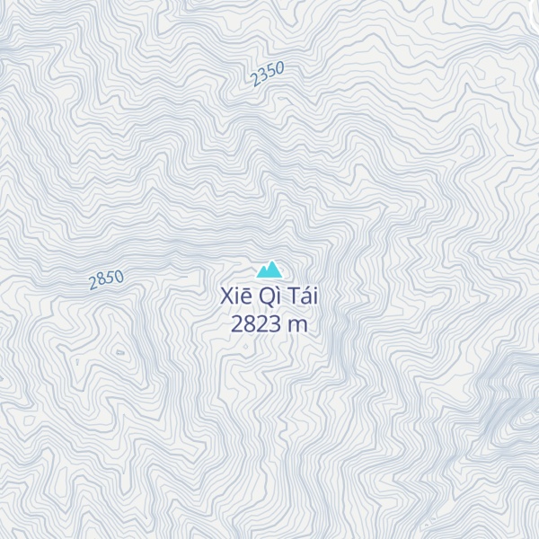 Map of Xiē Qì Tái