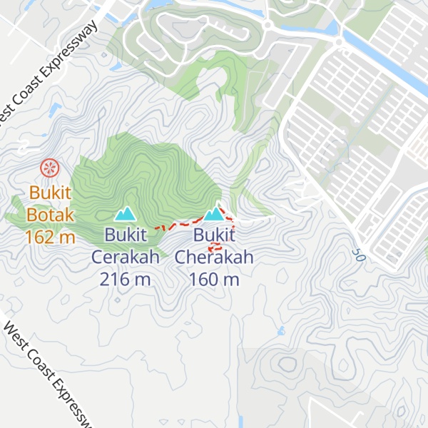Map of Bukit Cherakah