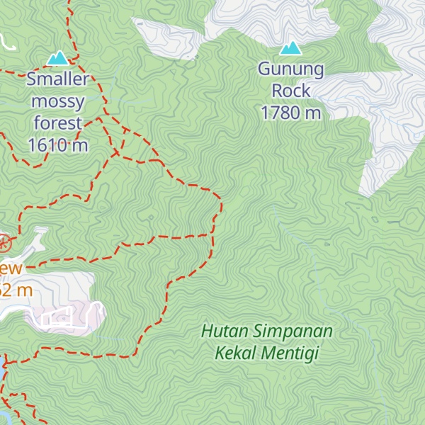 Map of Gunung Berembun
