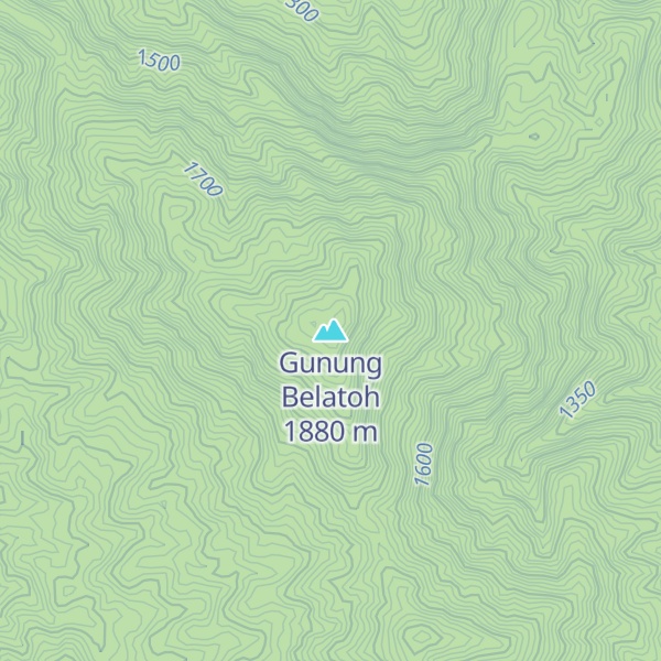 Map of Gunung Belatoh