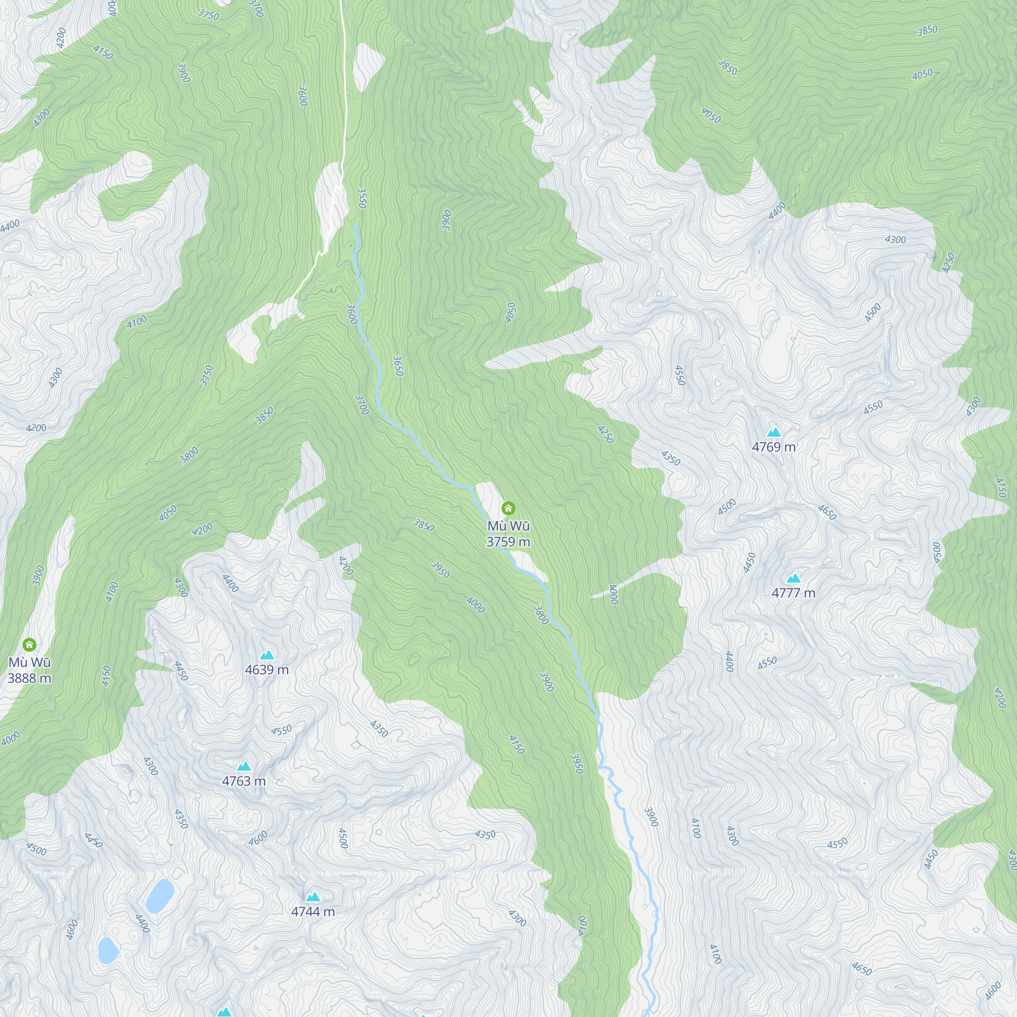 Mù Wū map