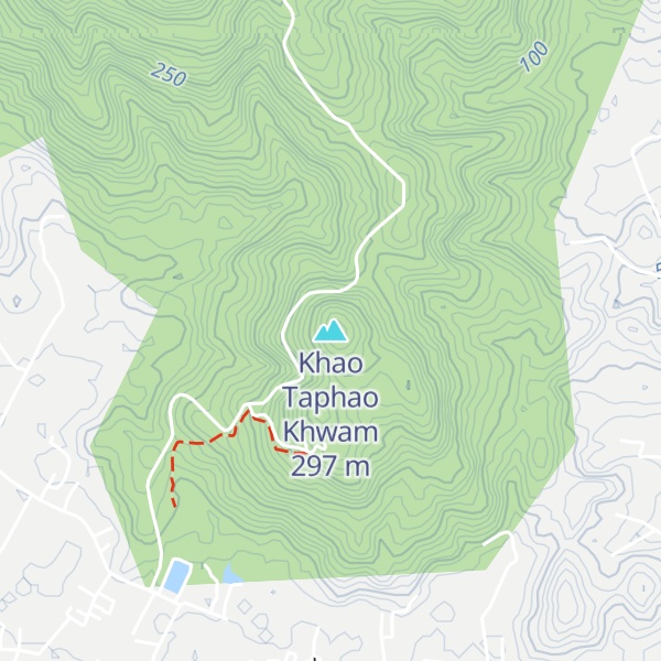 Map of Khao Taphao Khwam