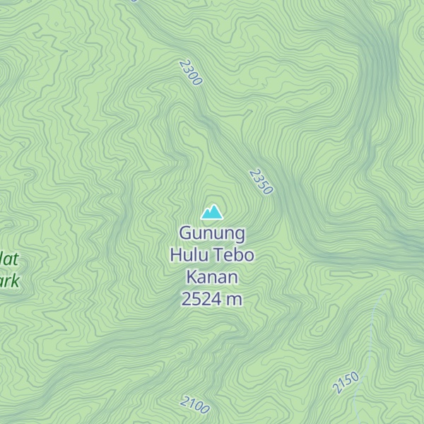 Map of Gunung Hulu Tebo Kanan