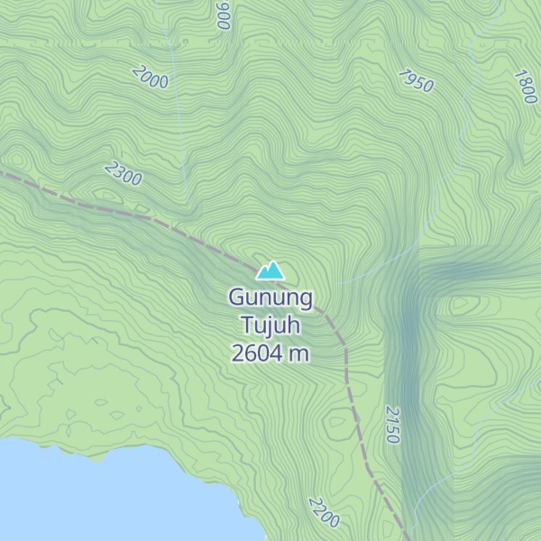 Map of Gunung Tujuh