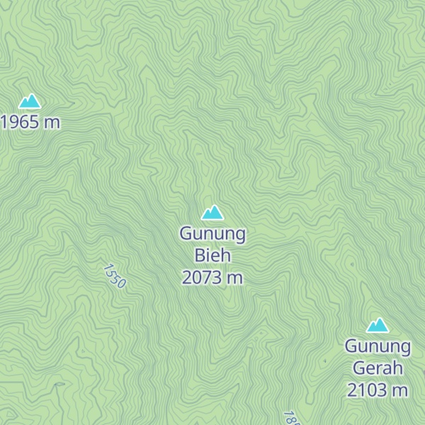 Map of Gunung Bieh
