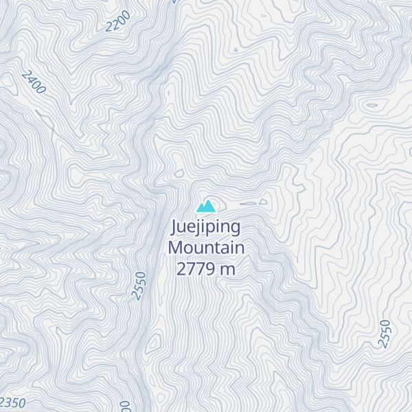 Map of Juejiping Mountain