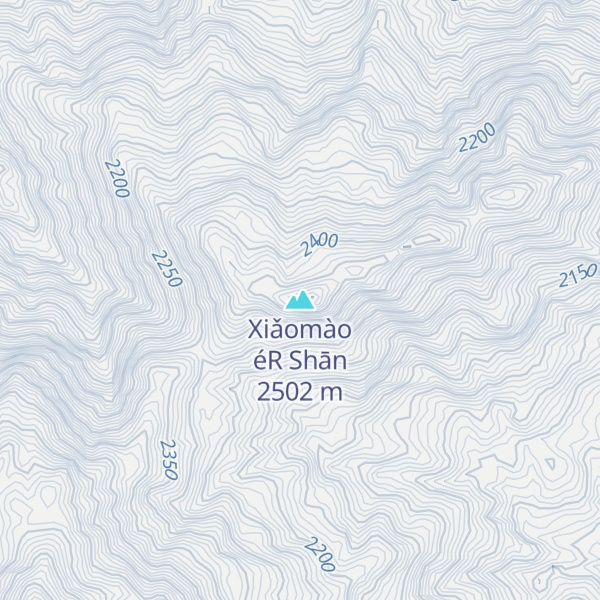 Map of Xiǎomào éR Shān