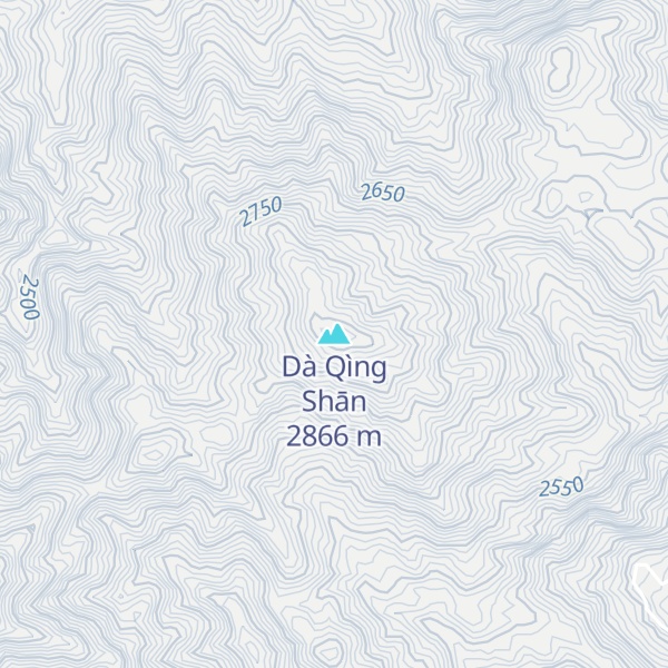Map of Dà Qìng Shān
