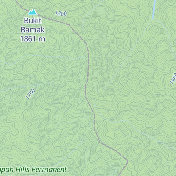 Map of Gunung Berembun