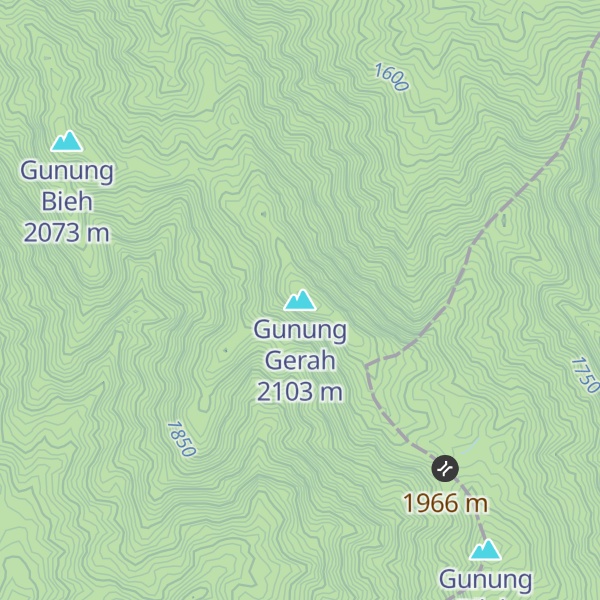 Map of Gunung Gerah