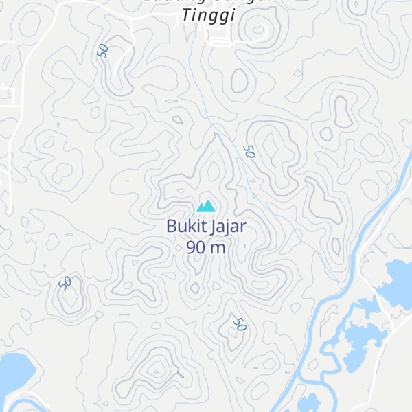 Map of Bukit Jajar