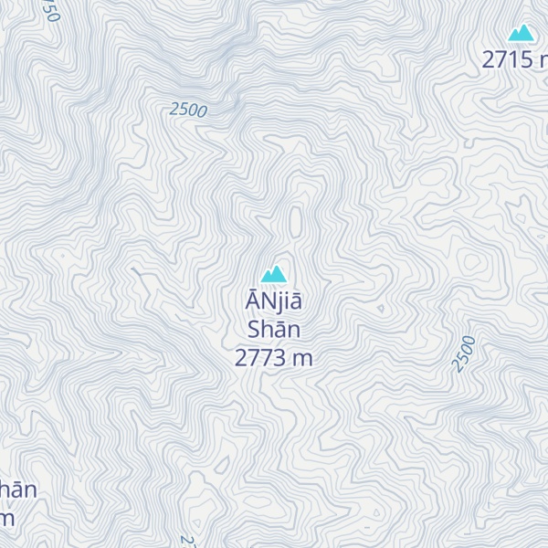 Map of ĀNjiā Shān