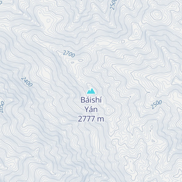 Map of Báishí Yán