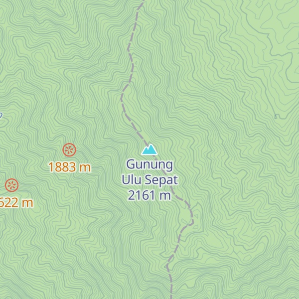 Map of Gunung Ulu Sepat