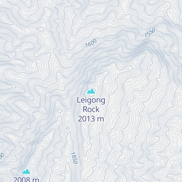 Map of Leigong Rock