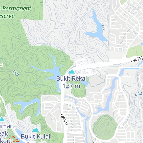 Map of Bukit Rekai