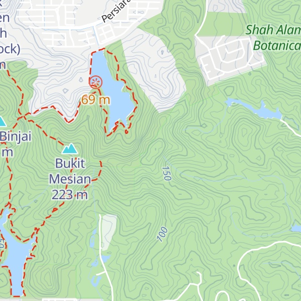 Map of Bukit Sapu Tangan
