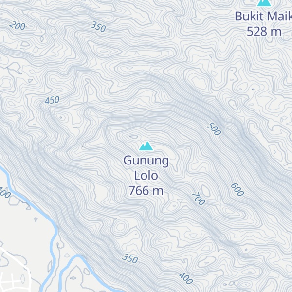 Map of Gunung Lolo