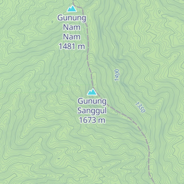 Map of Gunung Sanggul