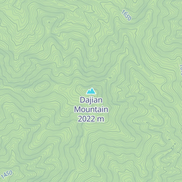 Map of Dajian Mountain